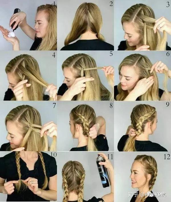 那么,拳击辫要怎么扎呢?ko熊从网上找到了详细的图解.