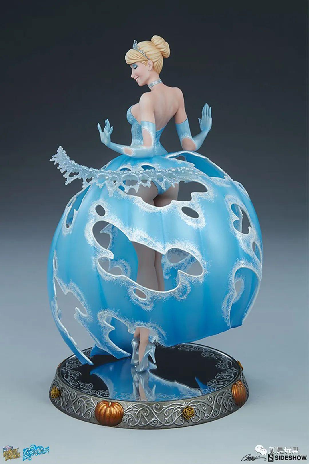 sideshow灰姑娘:360度环绕看美腿的镂空裙摆惊艳了! - 知乎