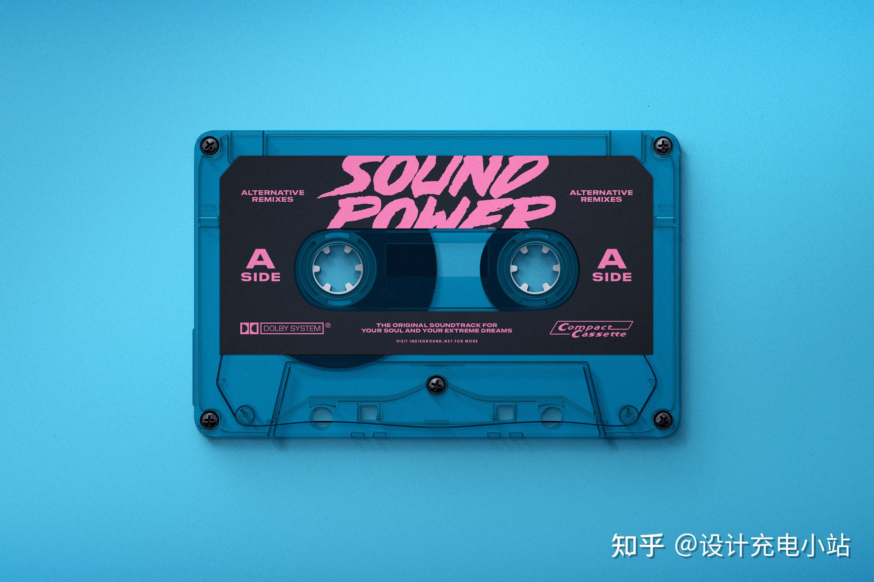 第10期17款复古炫酷盒式磁带包装ps样机设计套件附带标签