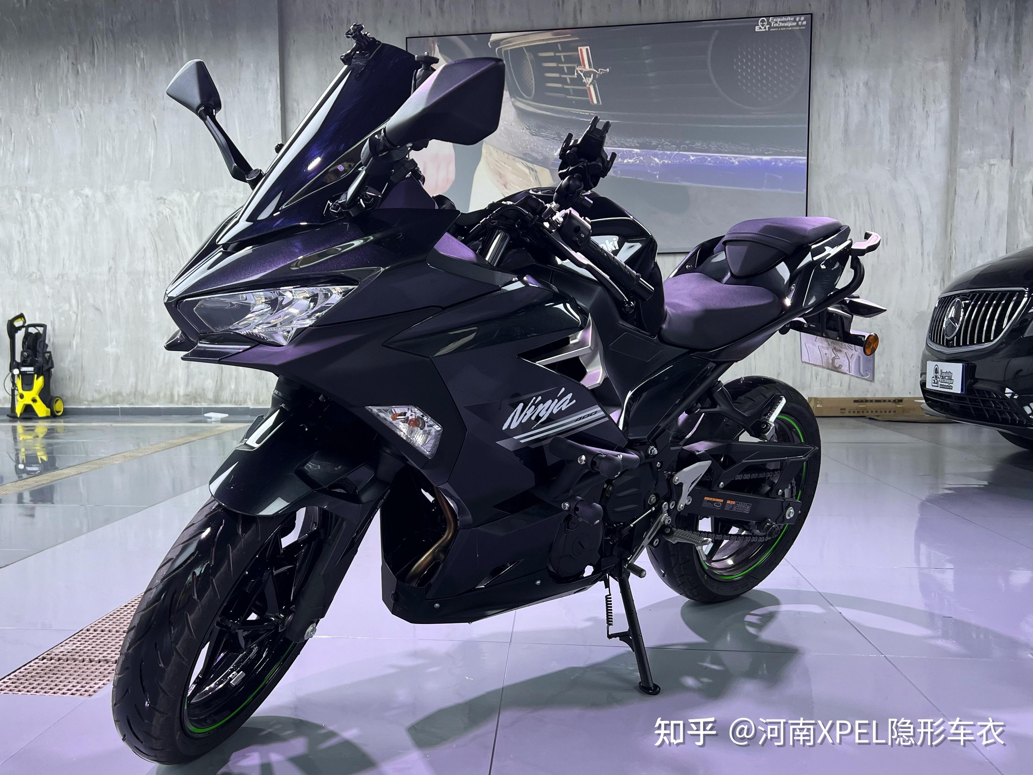 川崎ninja400xpel隐形车衣安排!河南郑州xpel 外星人日常分享!
