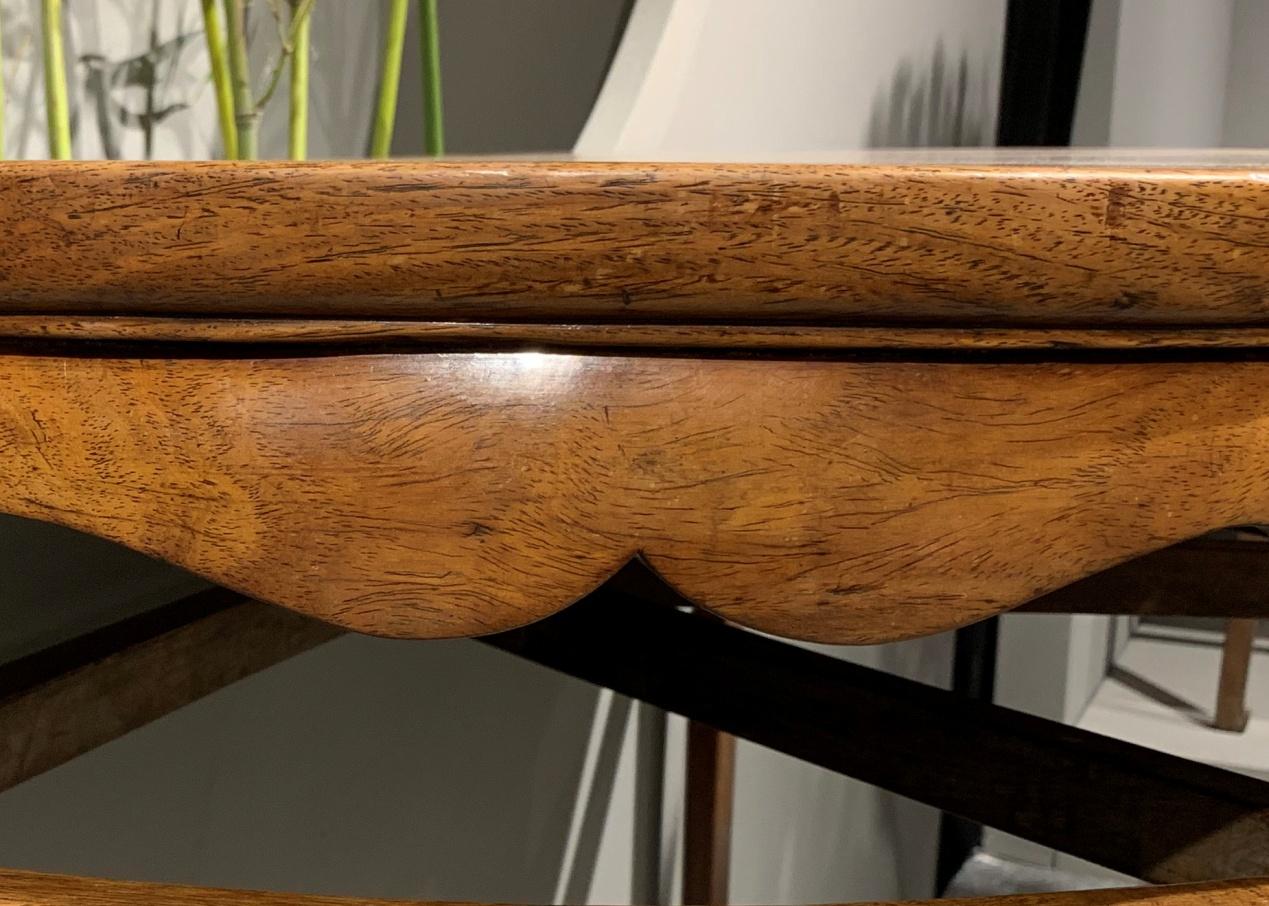 浅金黄色月牙桌明清老黄花梨之王者风范