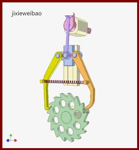 趣味动态图展示24种棘轮传动机构大开眼界