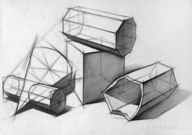 素描基础入门几何体艺考生必看