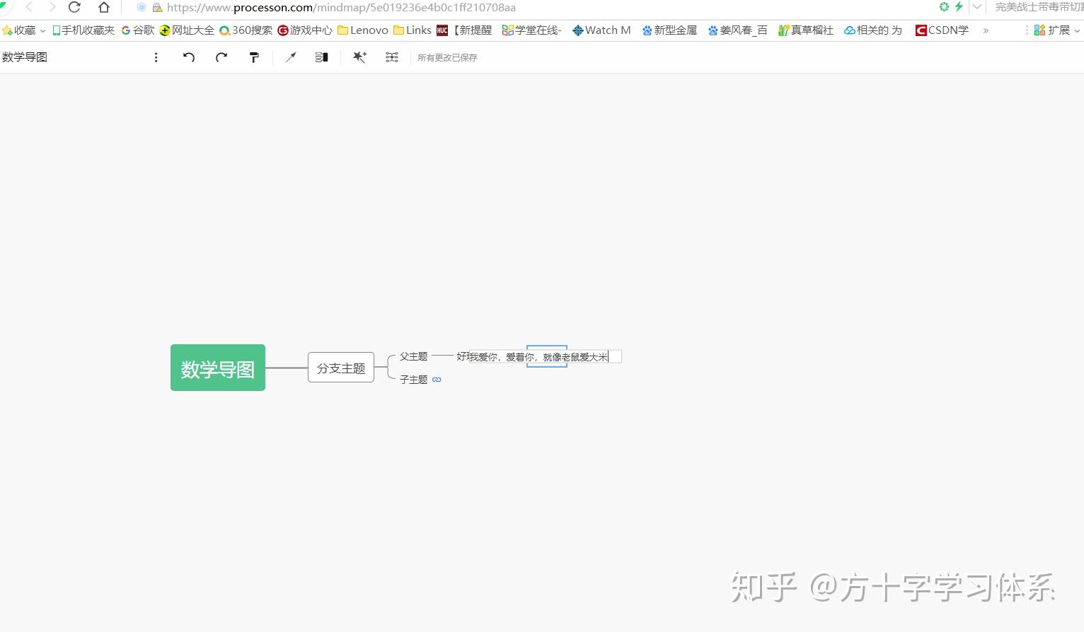 玩转在线思维导图Processon,只需掌握这10点