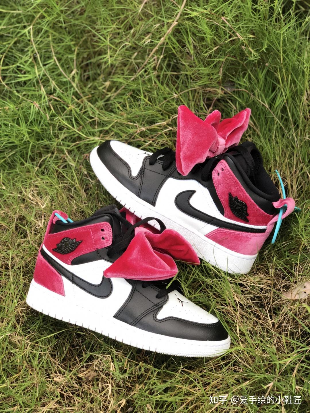 fugu球鞋定制aj粉丝绸缎带改色