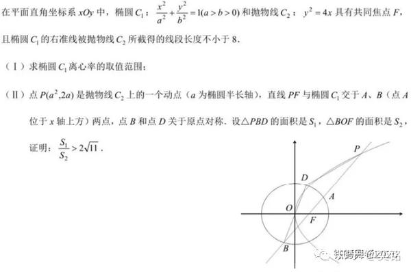 圆锥曲线中三角形面积比问题 知乎