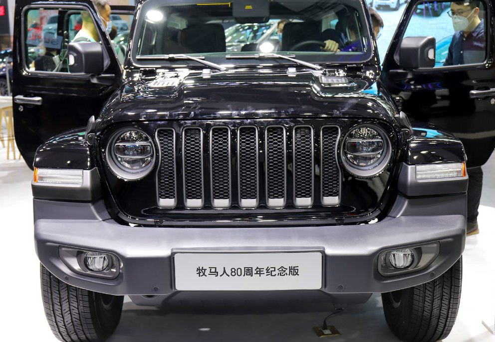 jeep牧马人80周年纪念版于第十八届广州车展亮相搭载20t排量