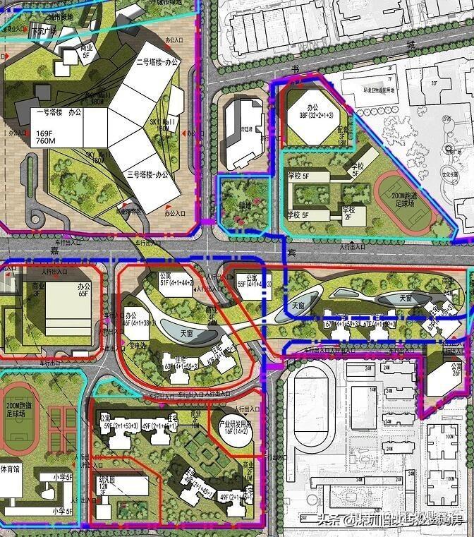 罗湖蔡屋围京基地产267万㎡建面760米地标型旧改更新项目