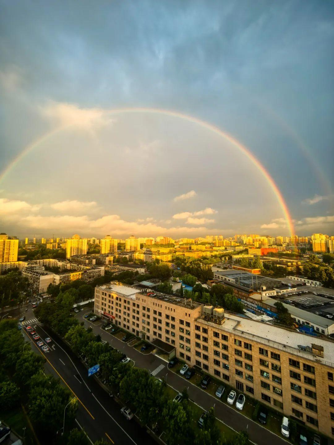 北京雨后惊现双彩虹!多图!转发收藏