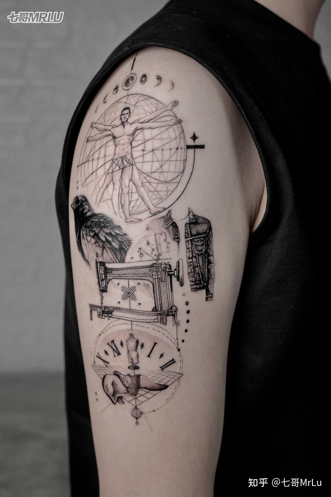 iiii.  牛仔主题纹身