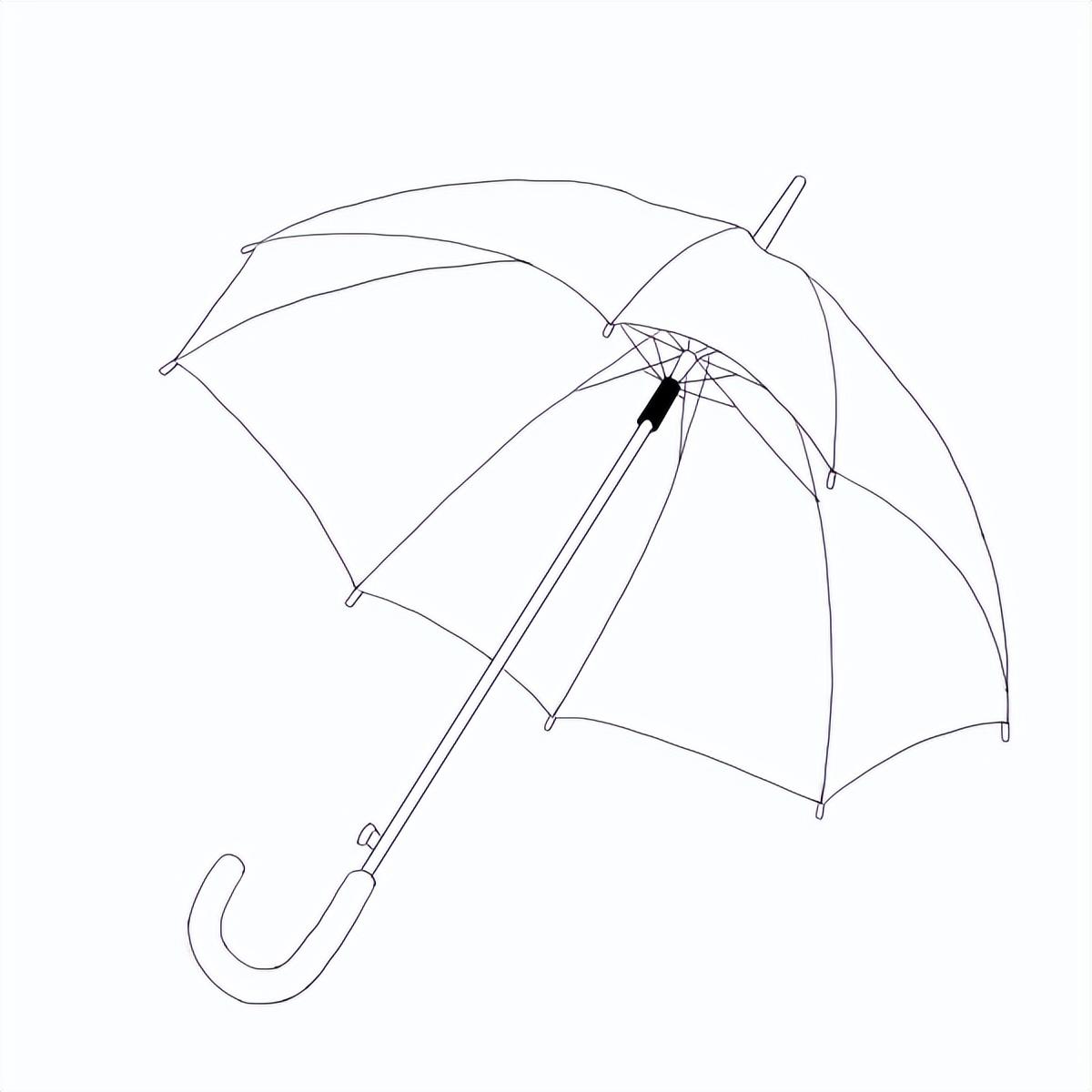 伞上面的图案怎么画 简单可爱的创意手绘雨伞步骤 咿咿呀呀儿童手工网