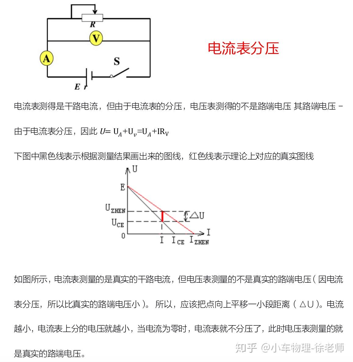 电学实验3—测电源电动势和内阻（还能有比这更精华的吗？） - 知乎