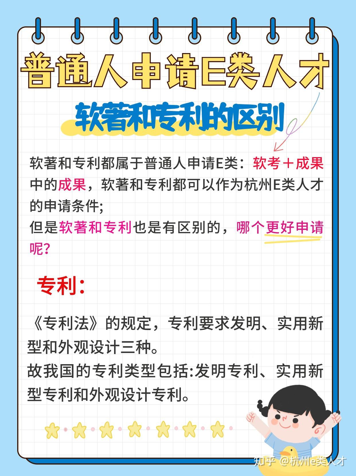 普通人申请杭州E类人才:软著和专利哪个更容易? - 知乎