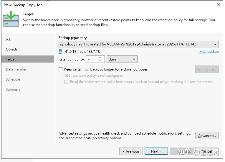VeeamBackup&Replication12高级技巧 NAS存储 任务异地备份 Backup Copy Job - 知乎