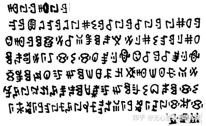 用古彝文破解三星堆 符号出现在彝文字集 神偶像额头上H字pā 彝语指父祖先 彝文至今仍普遍使用此字 - 知乎
