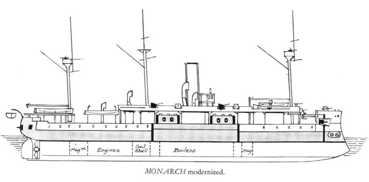 铁甲舰时代的英国战舰四炮郭与炮塔part2