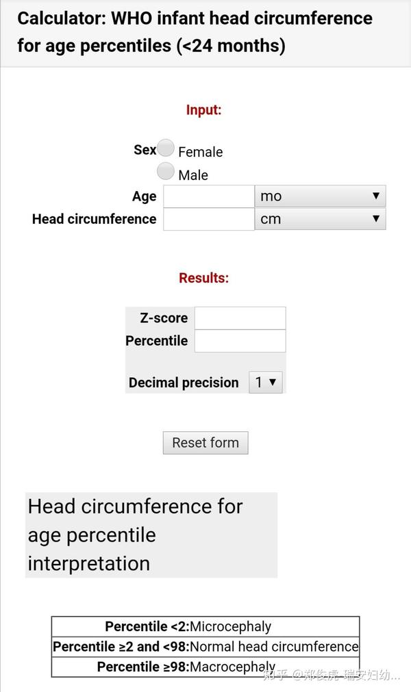 标准婴儿生长数据 知乎