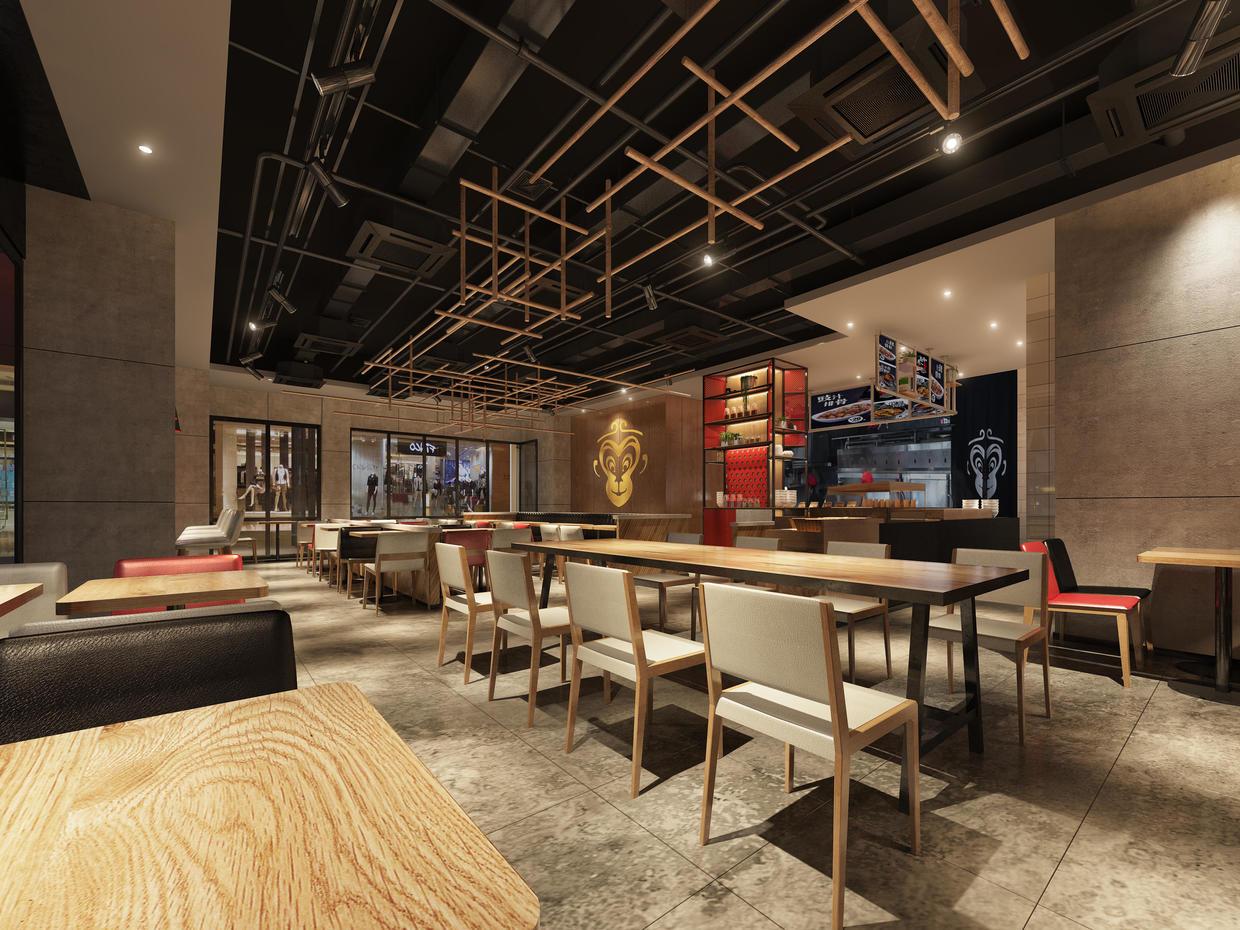 店内装修旨在给人一种简约,时尚和内涵美,能让在