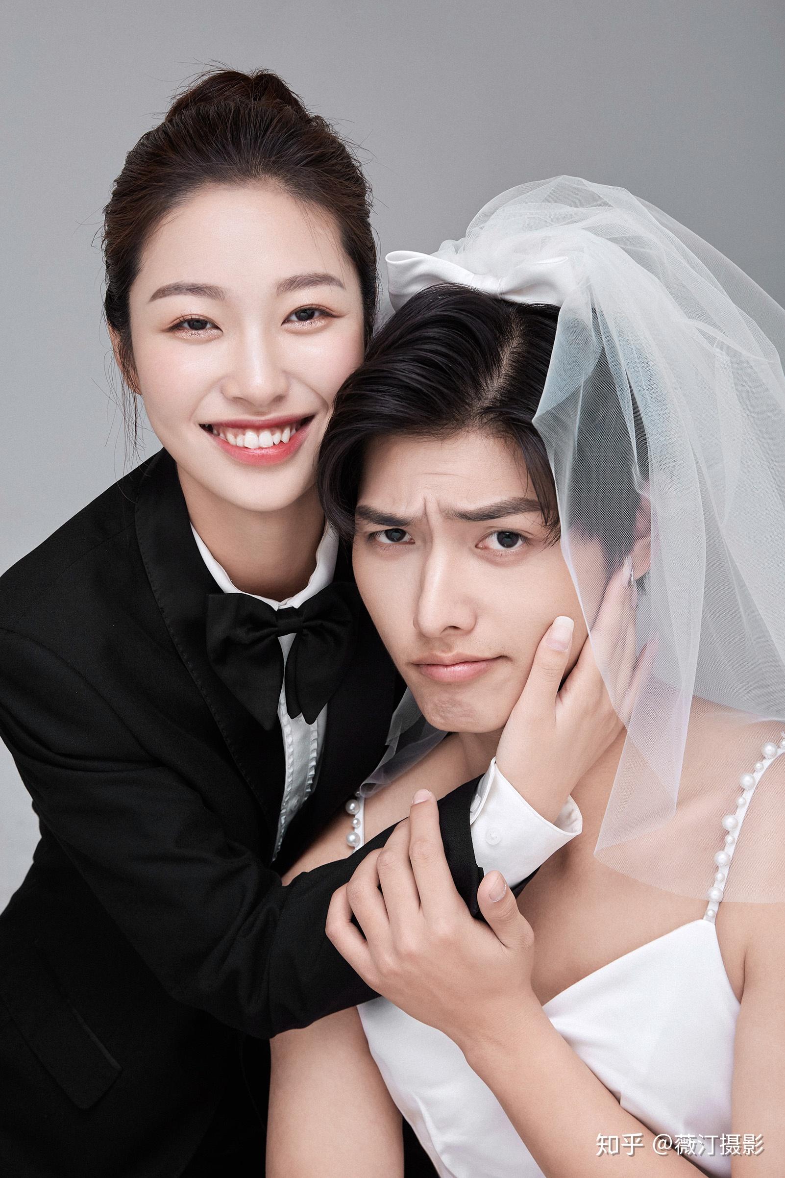 反串婚纱照,新娘看到成片笑到飚高音～ - 知乎