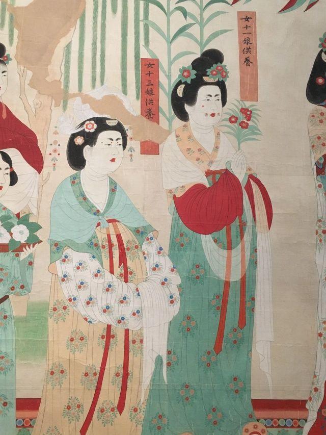 神游千年，大美敦煌】盛唐-130窟-供养人像：都督夫人太原王氏