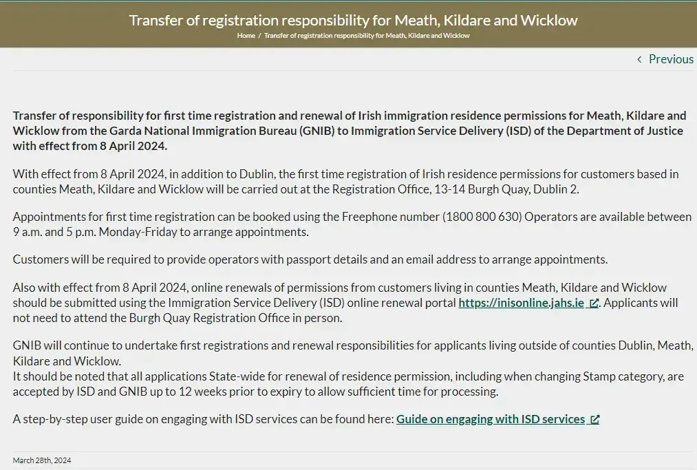 ie根据爱尔兰司法部移民服务署最新通知,自2024年4月8日起,meath