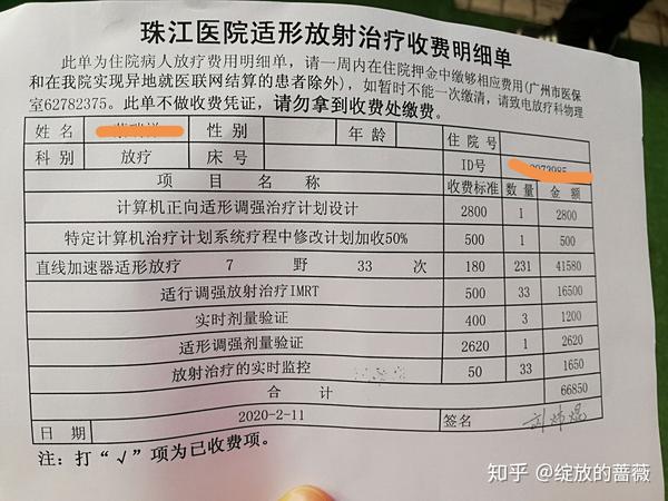 癌症治疗费用图片