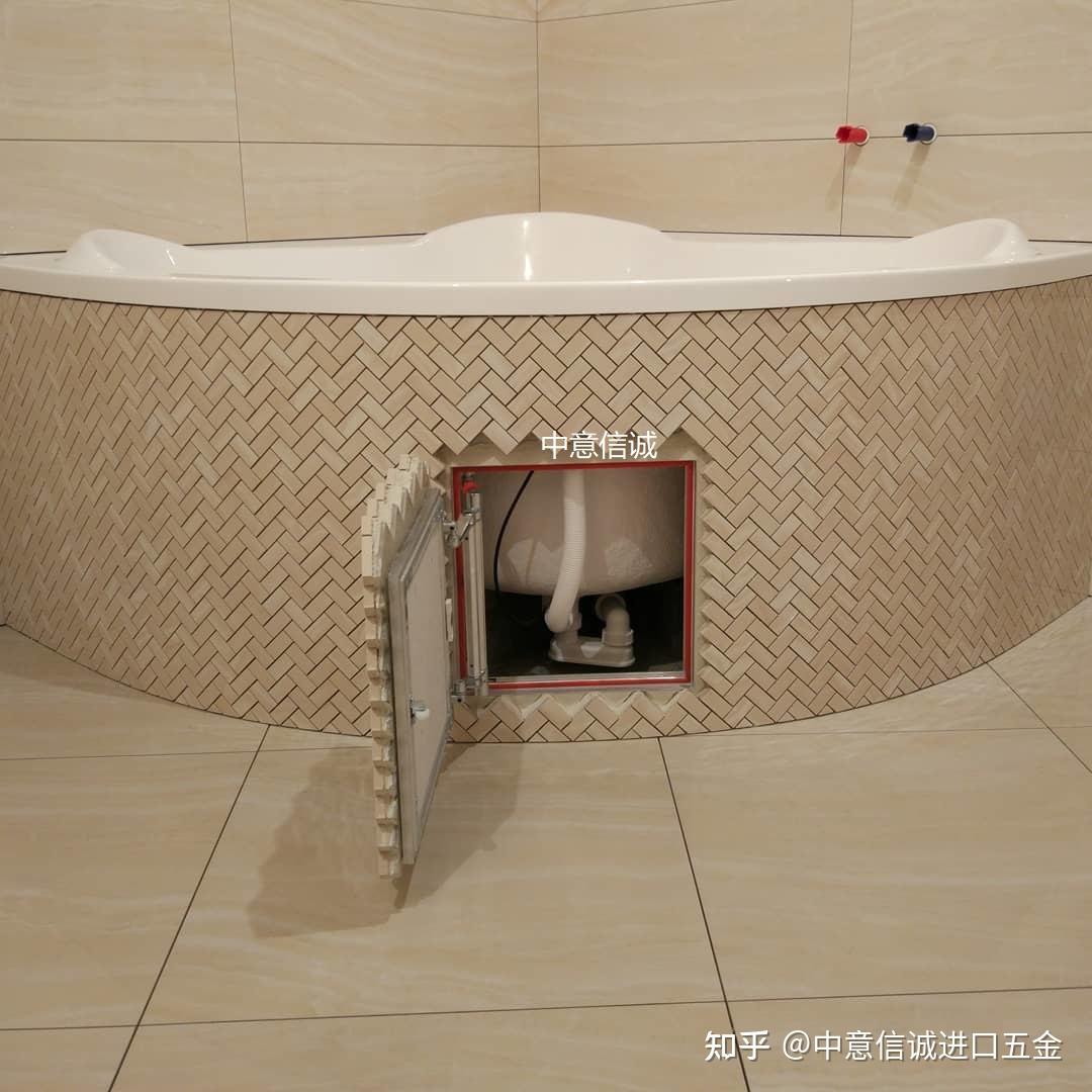 弧形浴缸检修口也可以完美隐形过硬的安装技术加上
