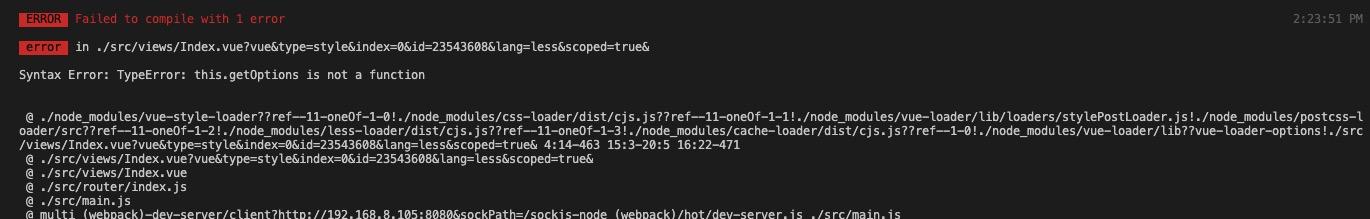 vue 报错 this.getOptions is not a function - 知乎