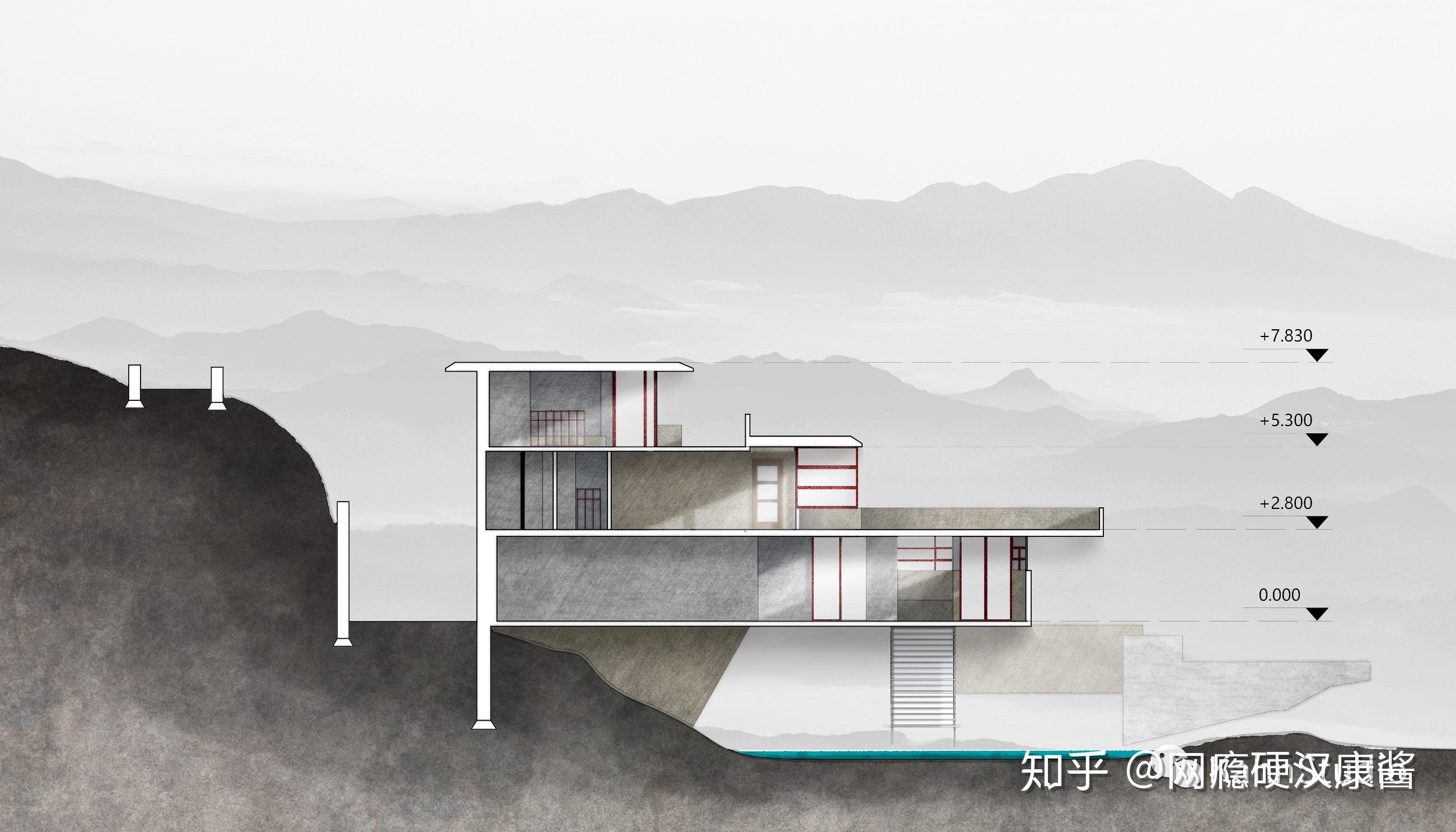 1 处理线稿,阴影和ao图用ps打开剖面pdf线稿,用裁剪工具进行构图,大家