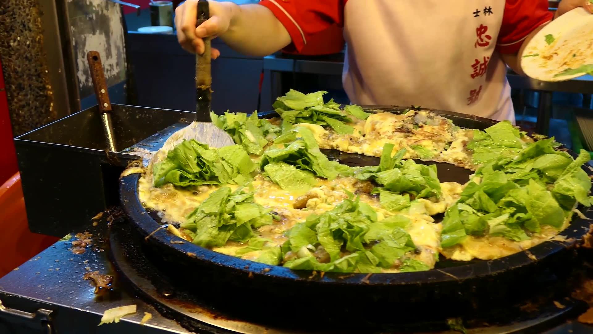 蚵仔煎台湾街头美食