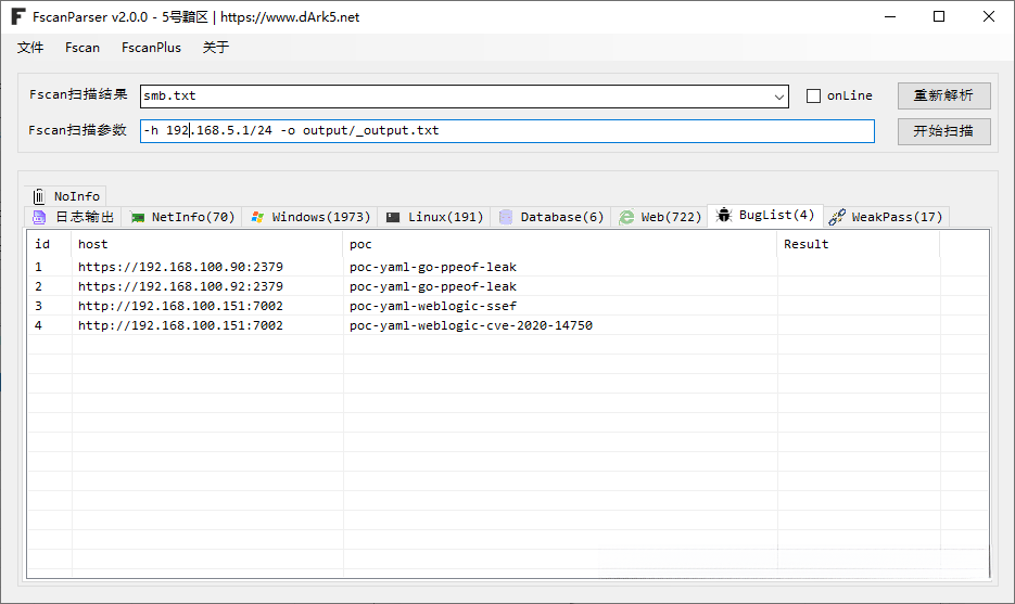 fscan全家桶：FscanPlus，fs，fscan适用低版本系统，FscanParser - 知乎