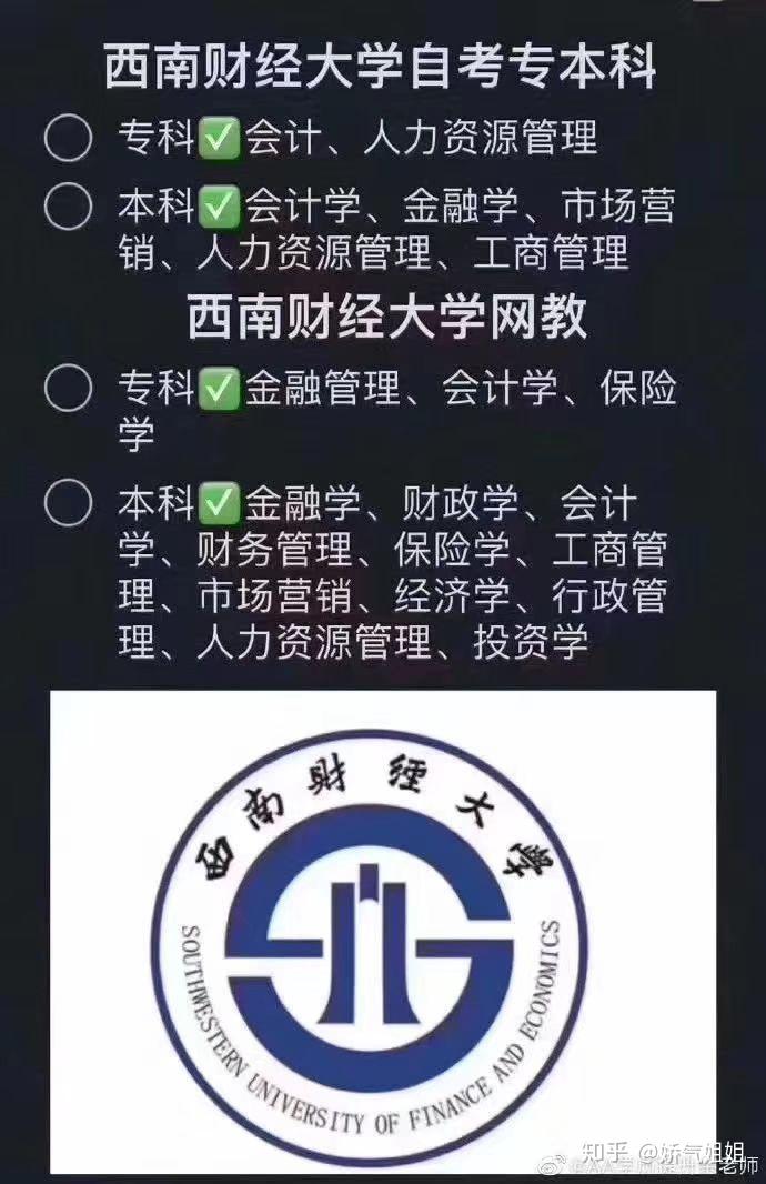 西南财经大专招生