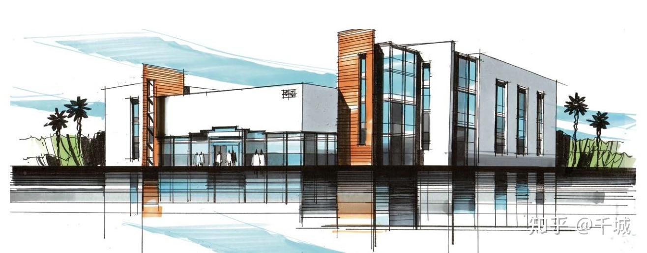 建筑快题透视图方案设计表现步骤