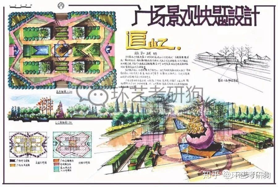 景观快题丨广场景观专题作品集锦/环艺考研狗 - 知乎