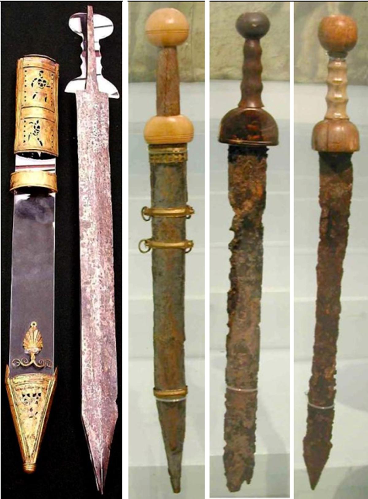 古罗马士兵青铜剑图片