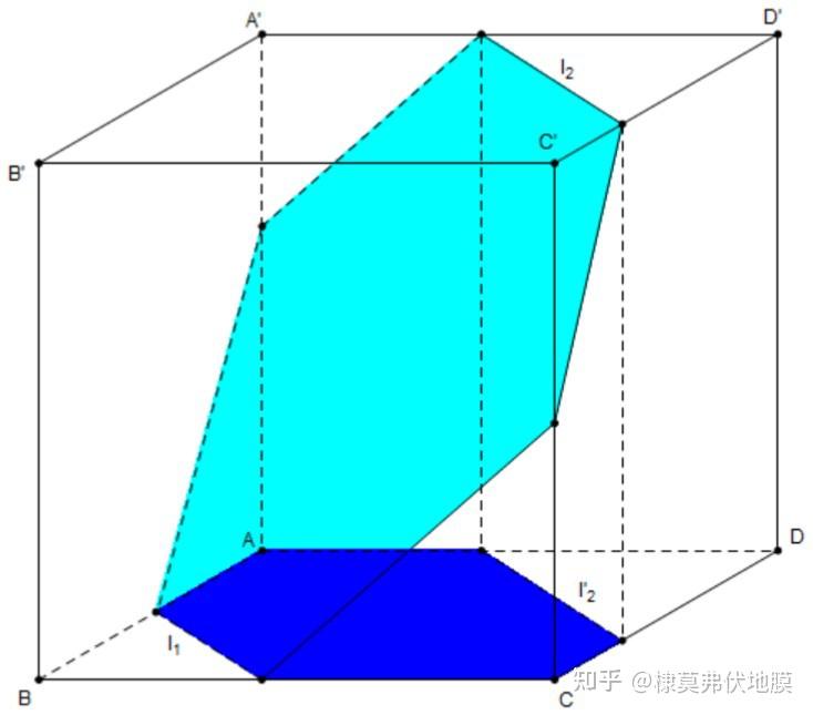 正方体斜切图片