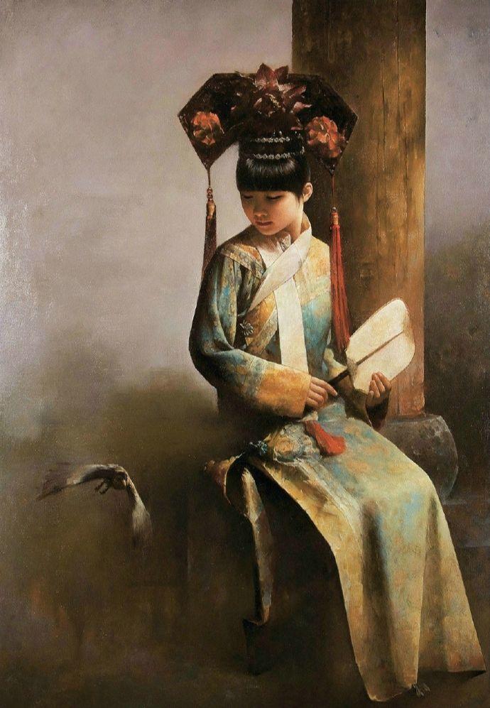 笔法细腻、生动传神——田小平女性人物油画绘画欣赏- 知乎
