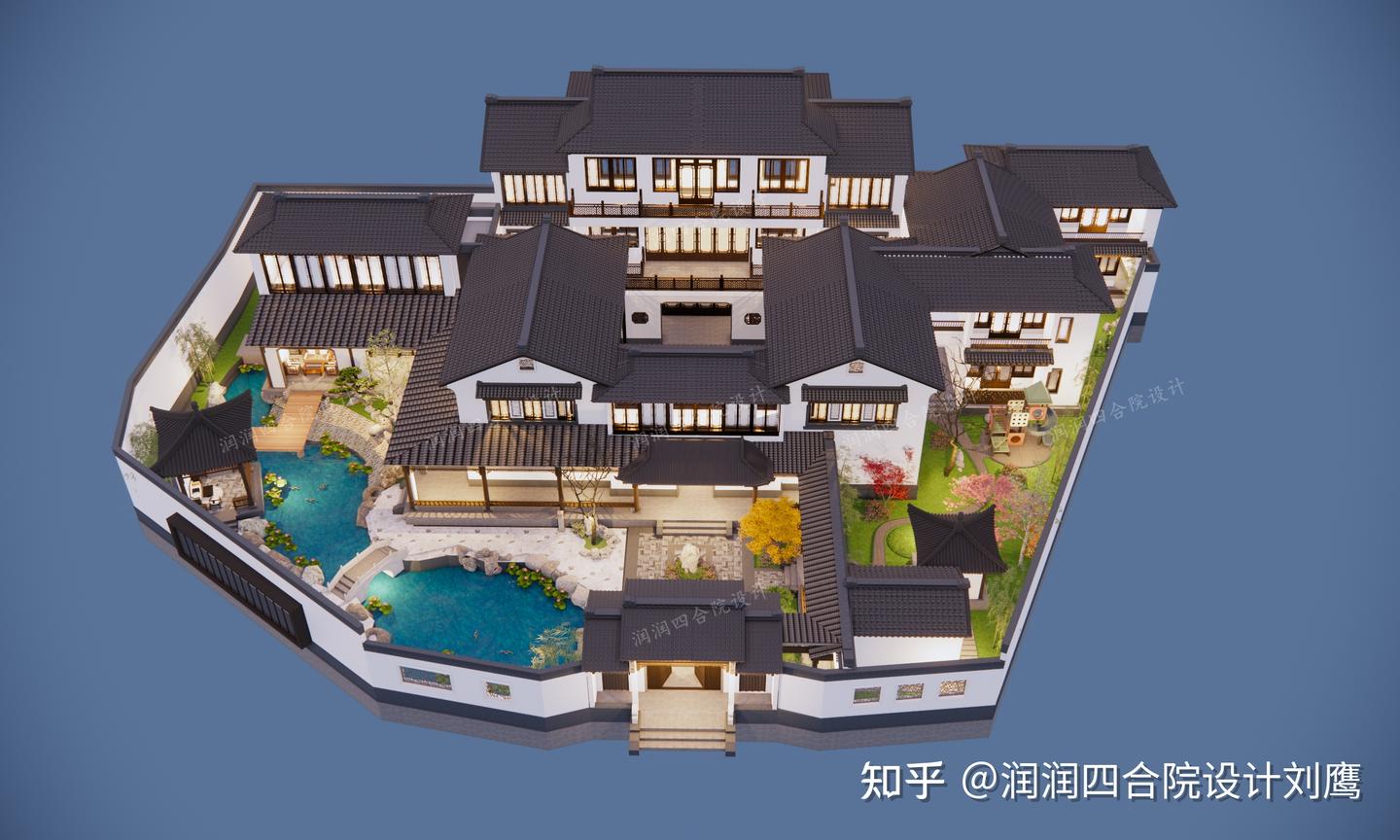 润润四合院设计刘鹰：传承苏式四合院大宅，连廊移步异景，9处小院各具风韵 - 知乎