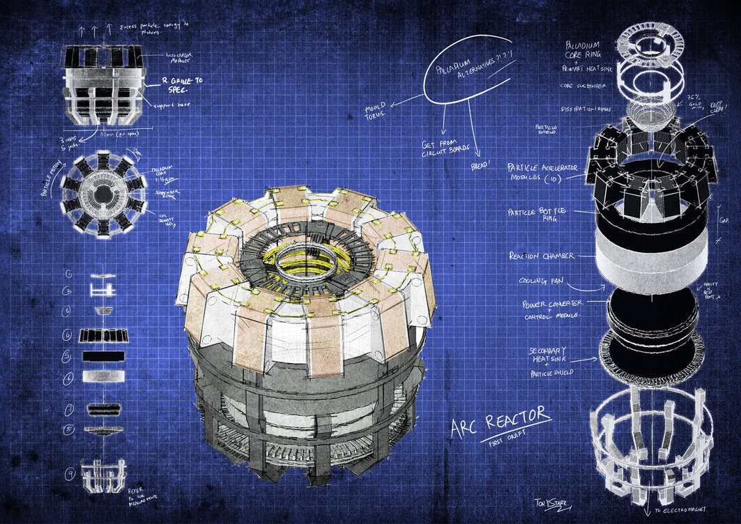 钢铁侠反应堆设计图图片