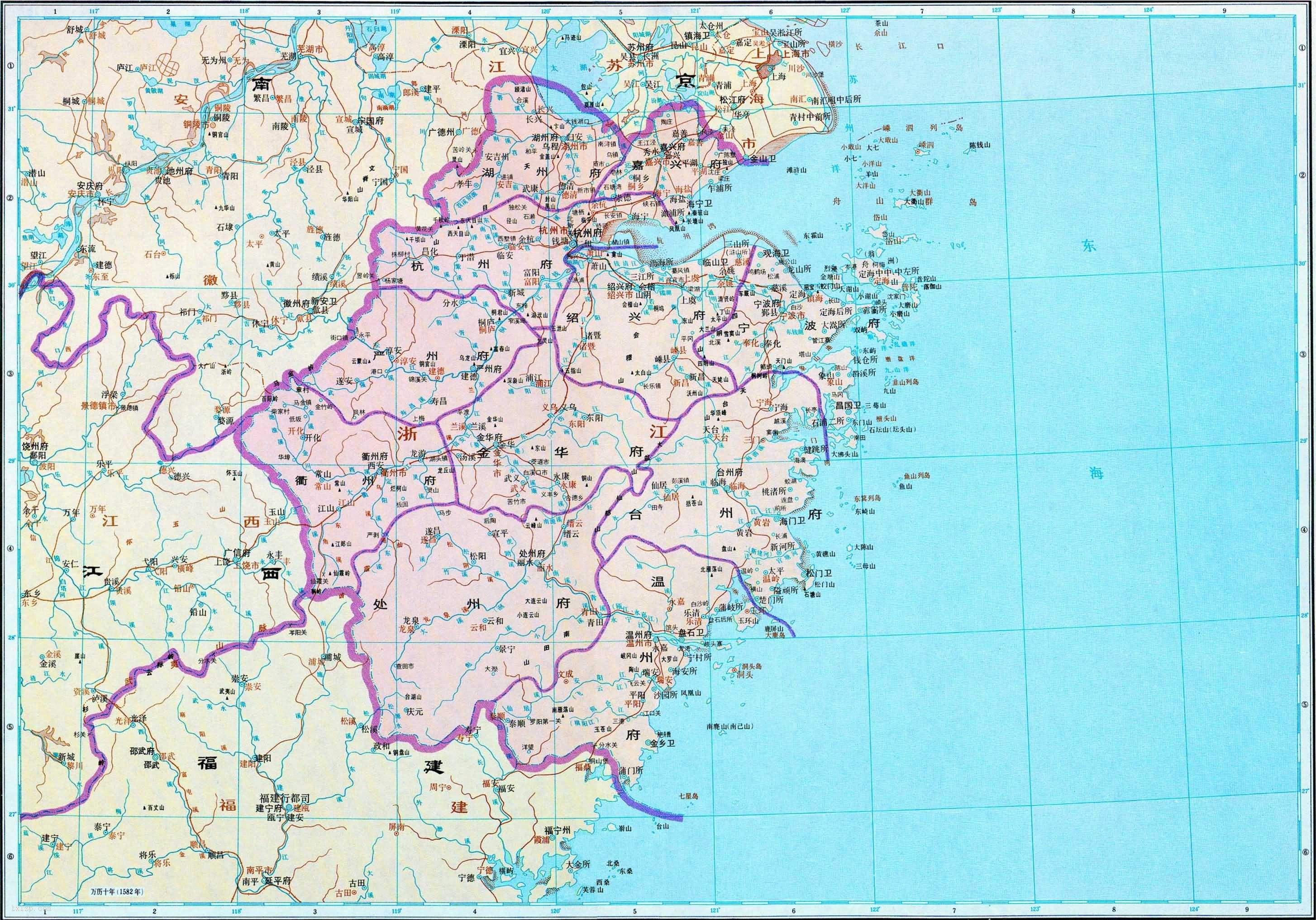 明朝疆域和两京十三布政使司高清历史地图全集 知乎 