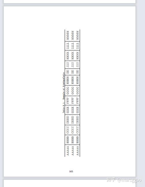 Latex表格太宽怎么办？用 sidewaystable ！ 知乎