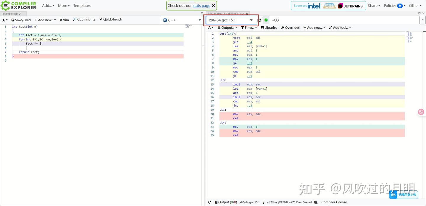 个人学习总结--使用汇编代码工具compiler explorer分析代码 - 知乎