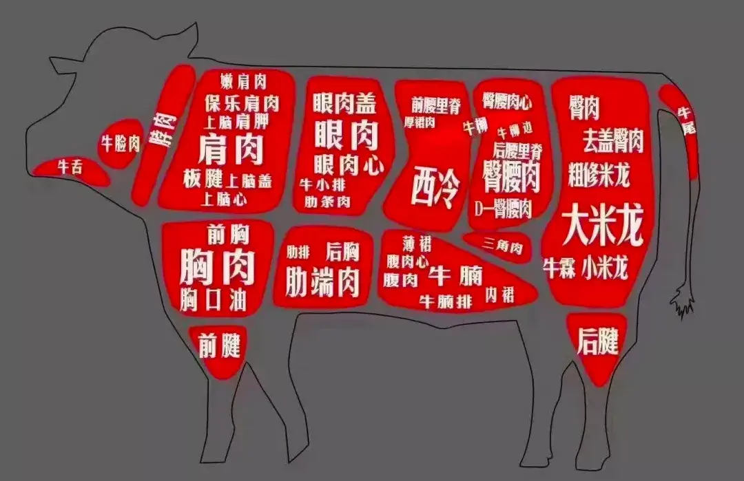 进口巴西牛肉部位占比情况巴西是中国最大的肉类进口来源国(20%),巴西
