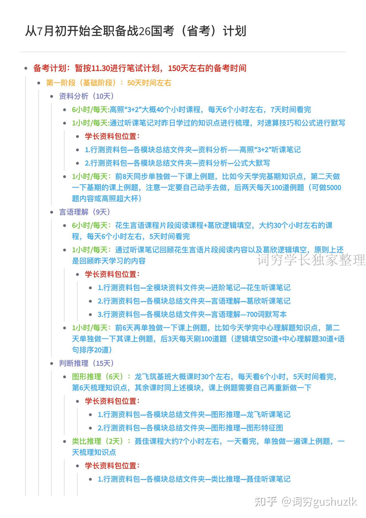 从7月初开始全职备考26国考(省考)上岸计划 - 知乎