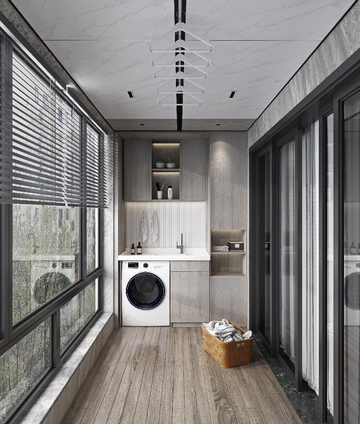 如果阳台两边的宽度小于1.