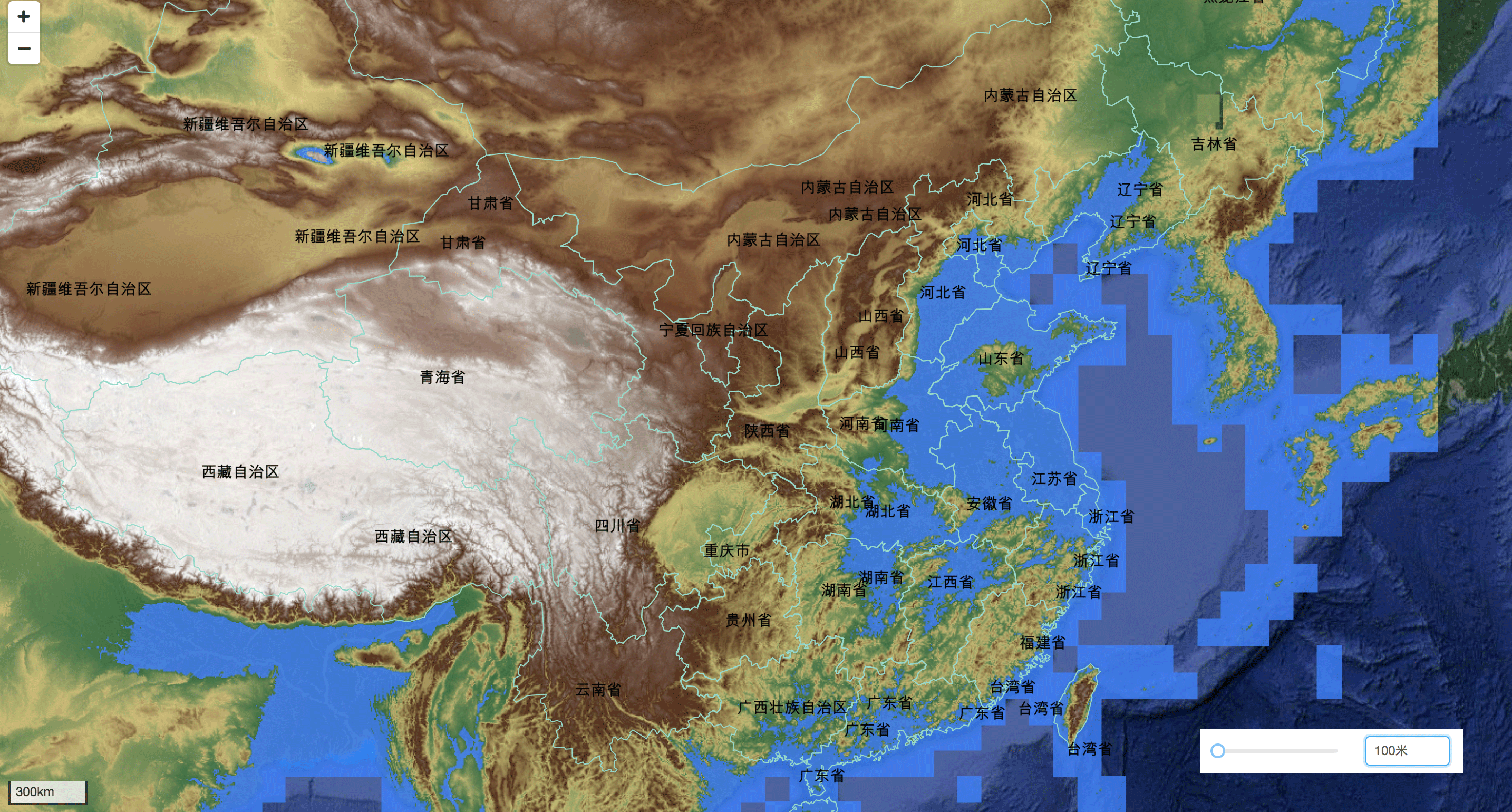 假如海平面上升100米中国会怎么样