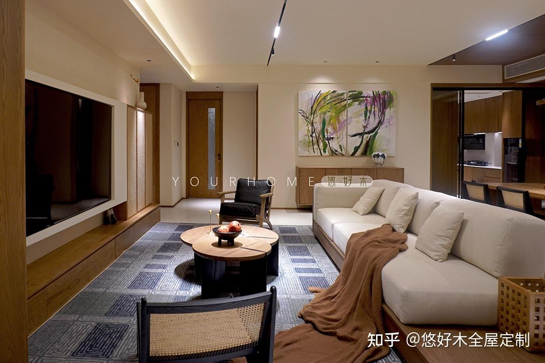原木自然风全屋整体定制设计案例,悠好木重庆华侨城大平层实拍 - 知乎