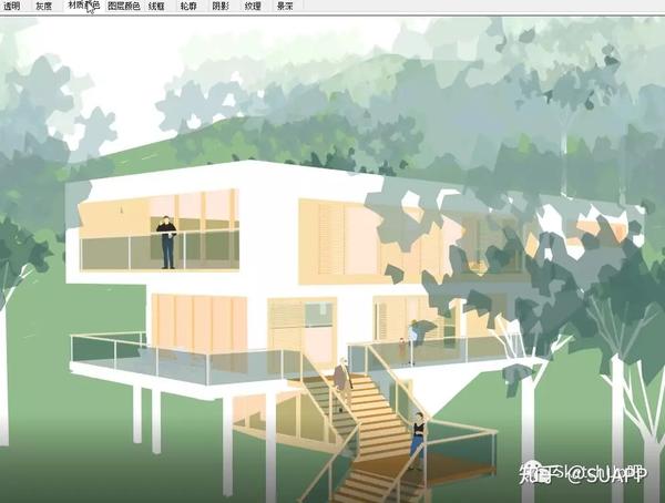 在su中如何导出ps适用的白模图片