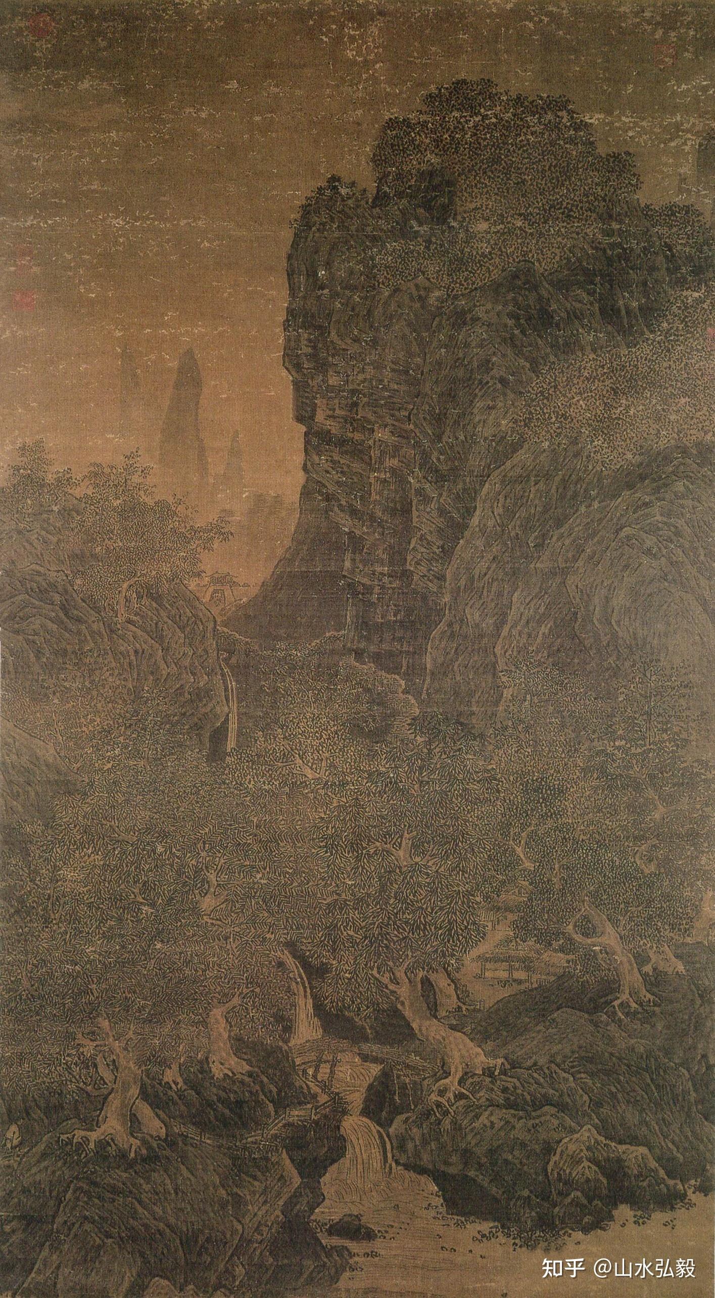 李唐的山水画究竟有多厉害光这一个刮铁皴就堪称大家